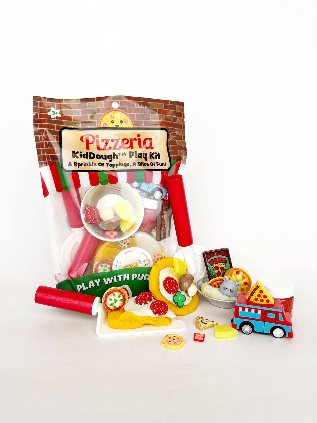 Earth Grown KidDoughs (KidDoughs by EGKD) - Pizzeria KidDough Play Kit