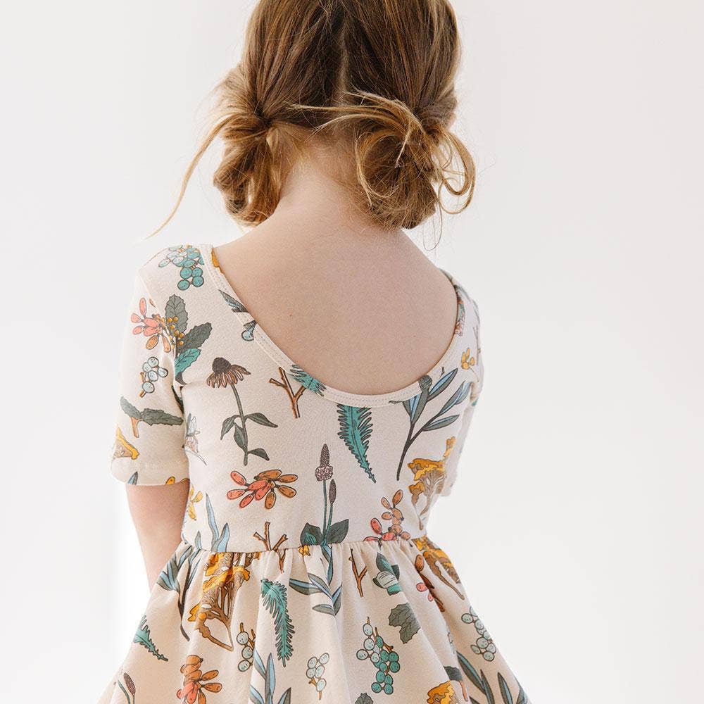 Short Sleeve Ballet Dress: Herbal Study