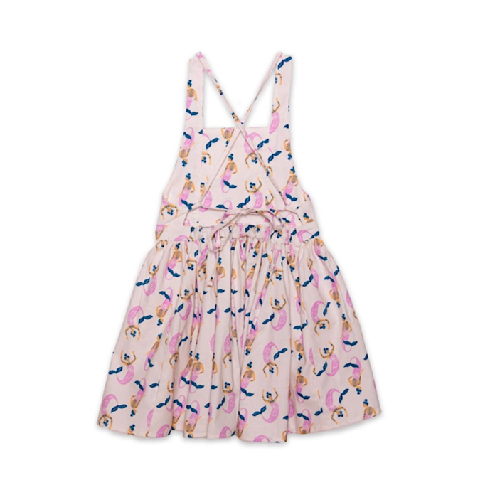 tie-back mermaid dress - back