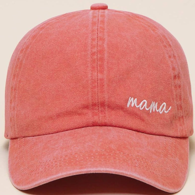 mama baseball cap persimmon