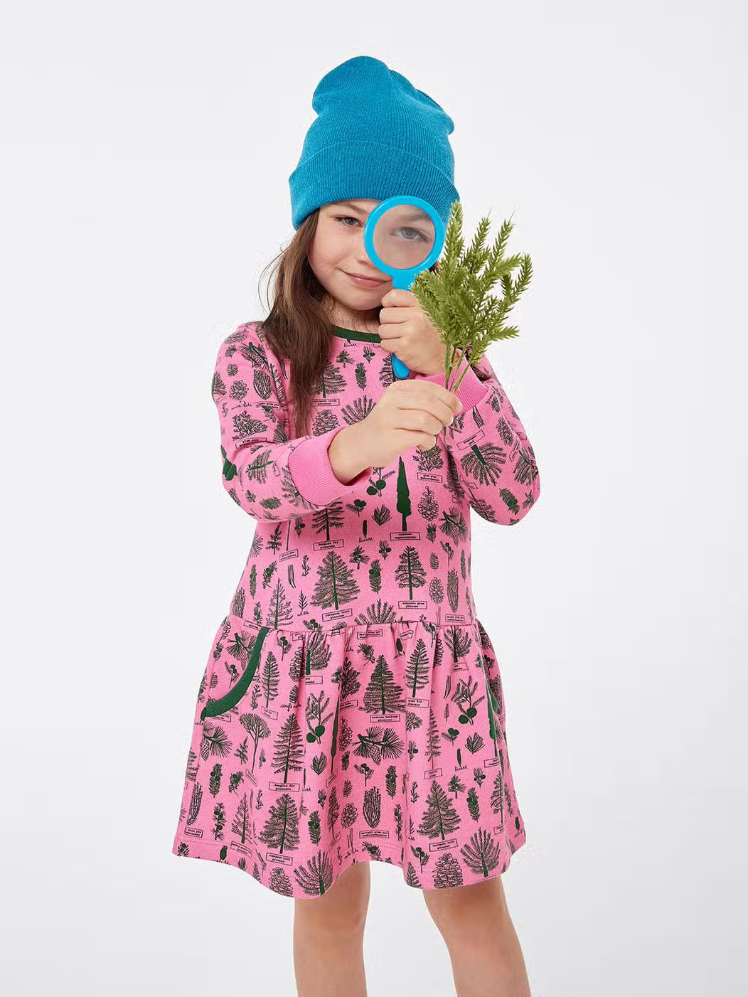 Sweatshirt Dress with Pockets - Botany