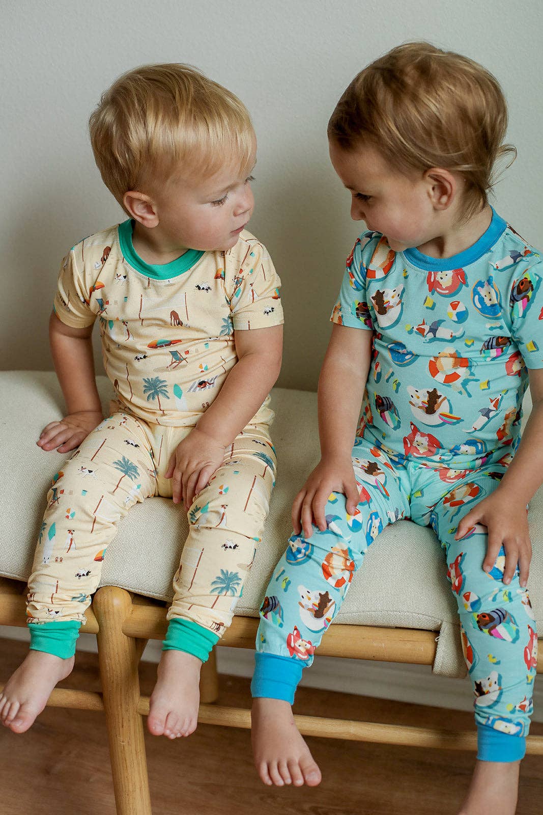 Beach Dog 2 Piece Bamboo Pajama Set - Bossy Beans
