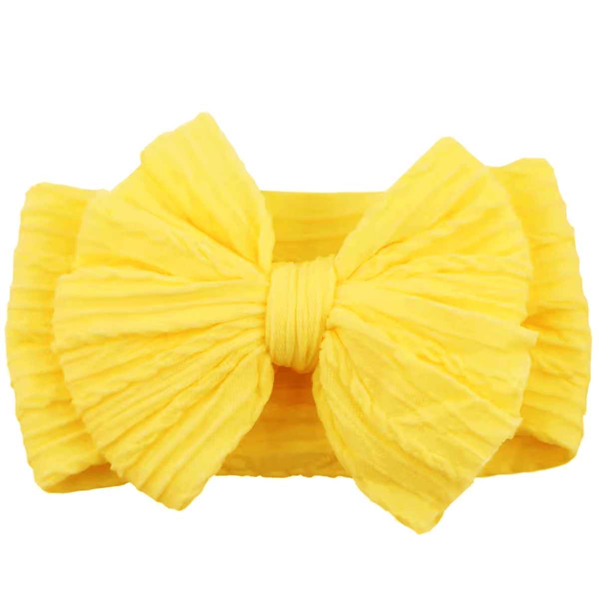 Cable Bow - Lemon Yellow - Bossy Beans