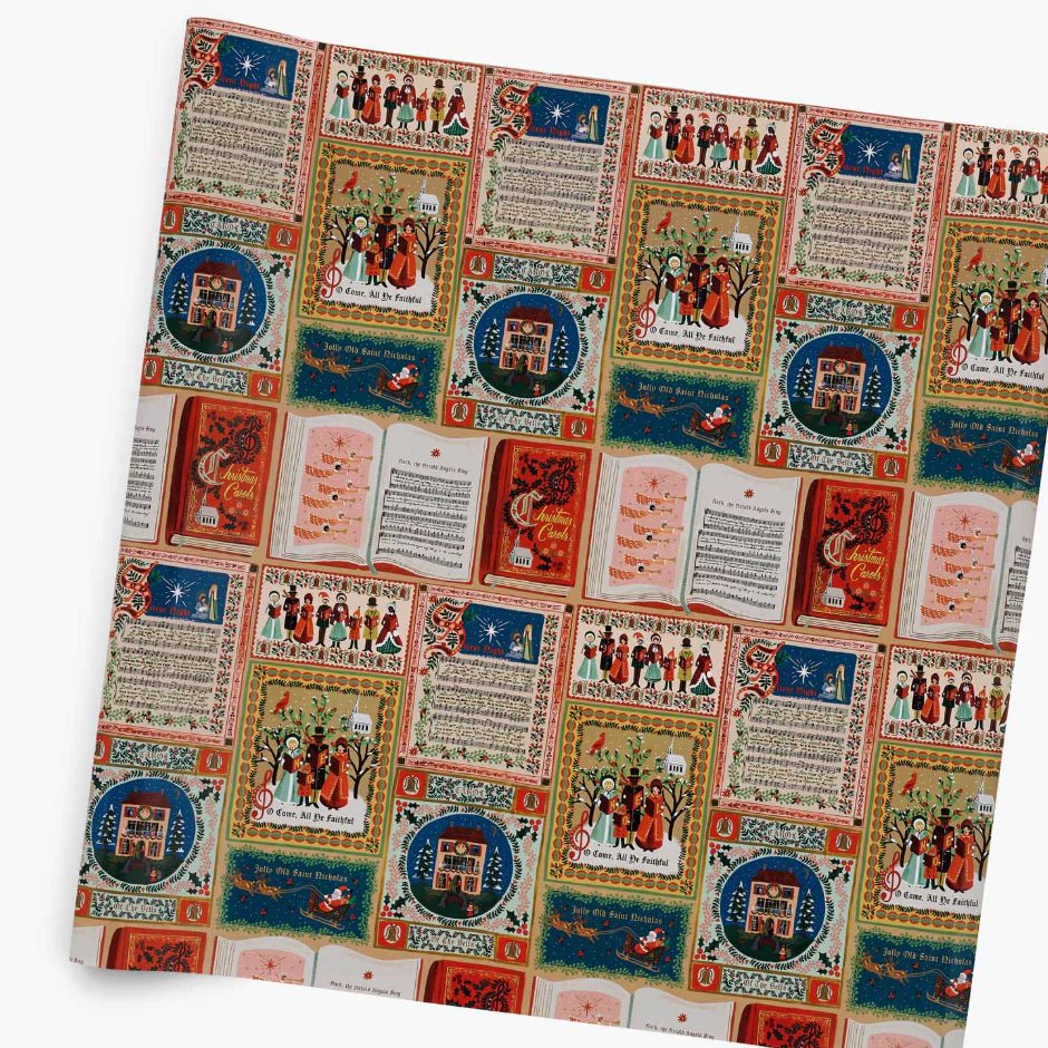 Christmas Carols Continuous Wrapping Roll - Bossy Beans
