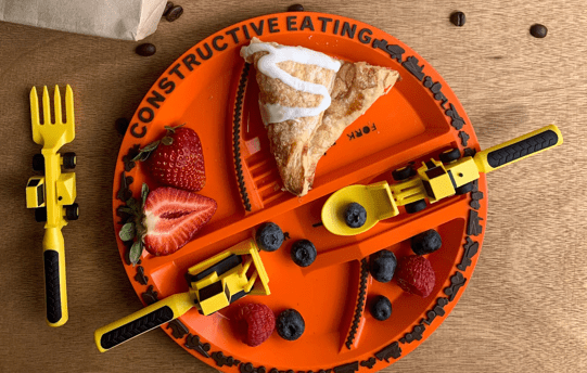 Constructive Eating - Construction Plate - Bossy Beans