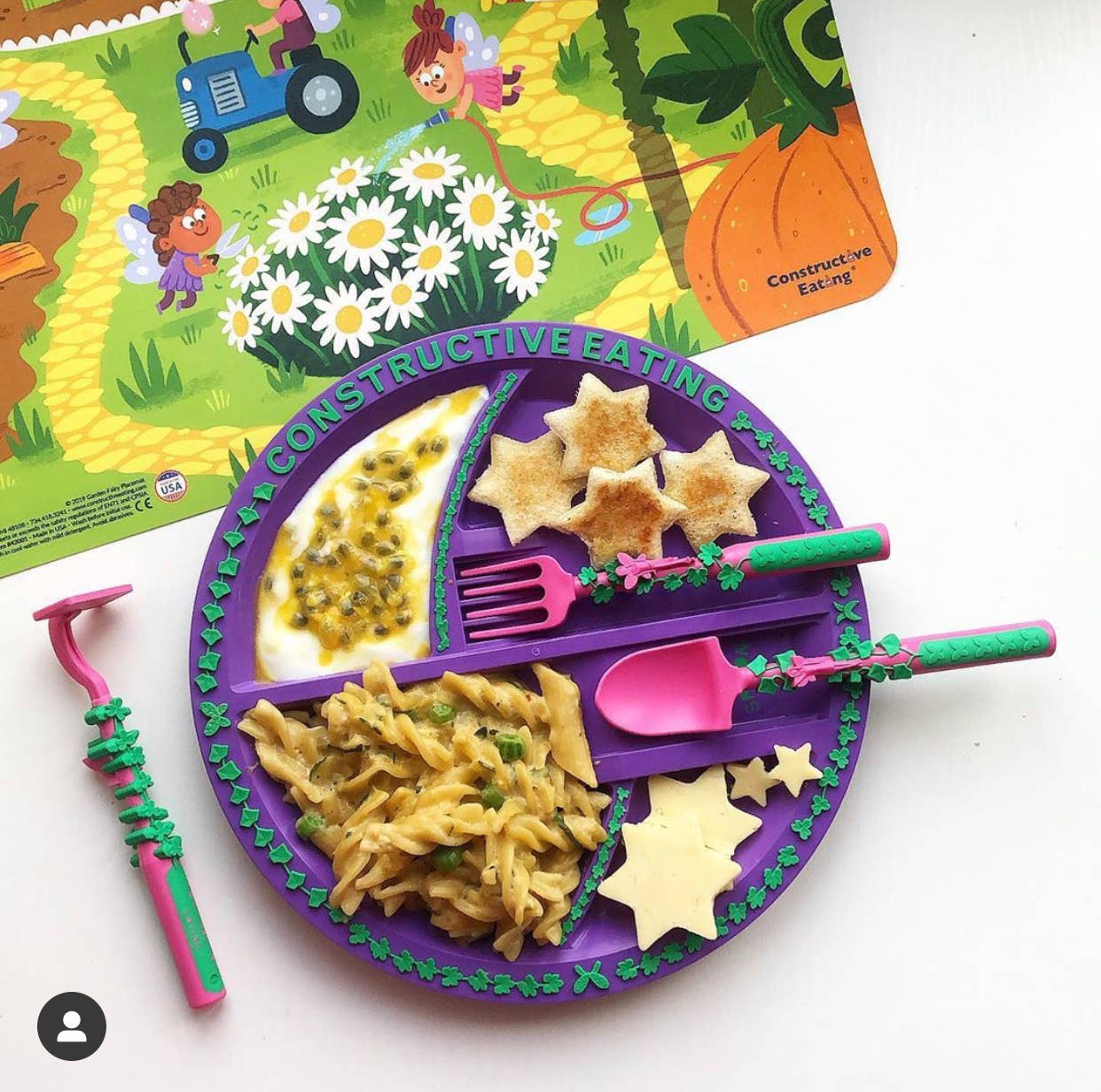 Constructive Eating - Set of 3 Garden Fairy Utensils - Bossy Beans