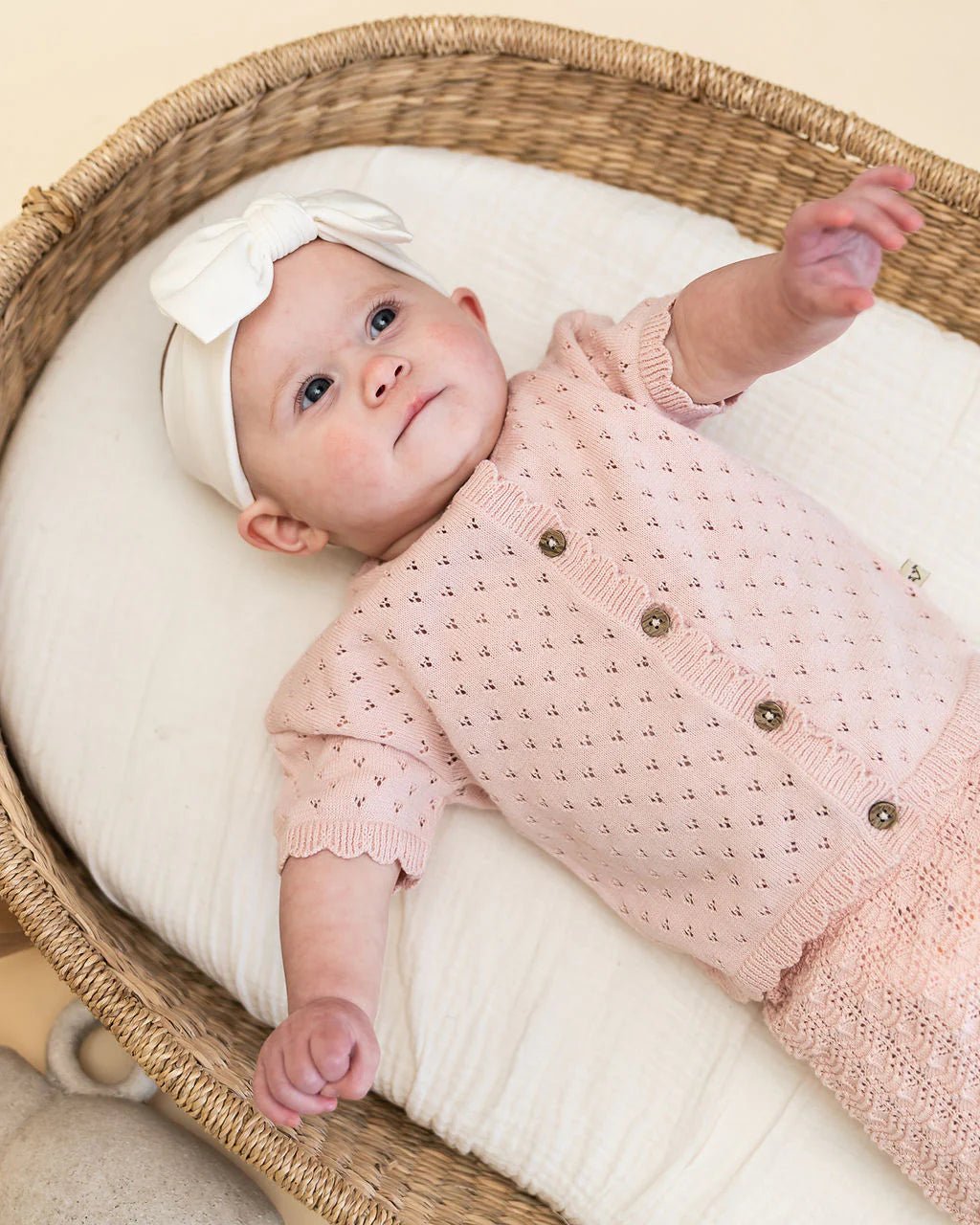 Emily Pointelle Baby Shirt & Shorts Set - Bossy Beans