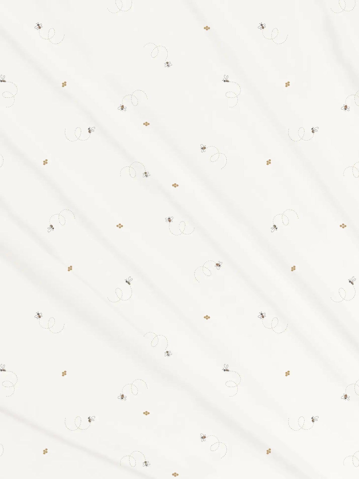 Organic Baby Swaddle Blanket - Bee