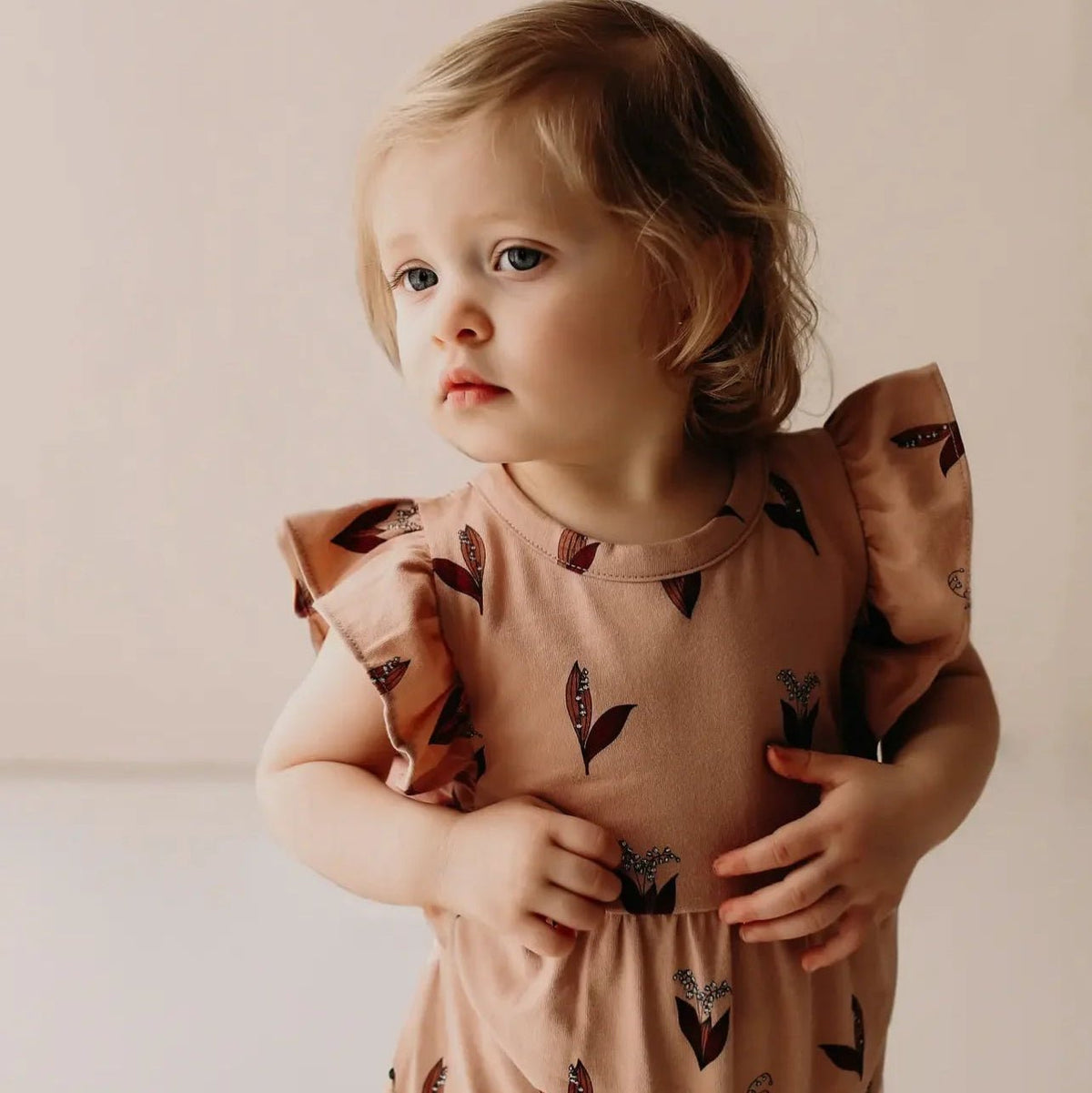 Flutter Long Romper - Lily of the Valley - Bossy Beans
