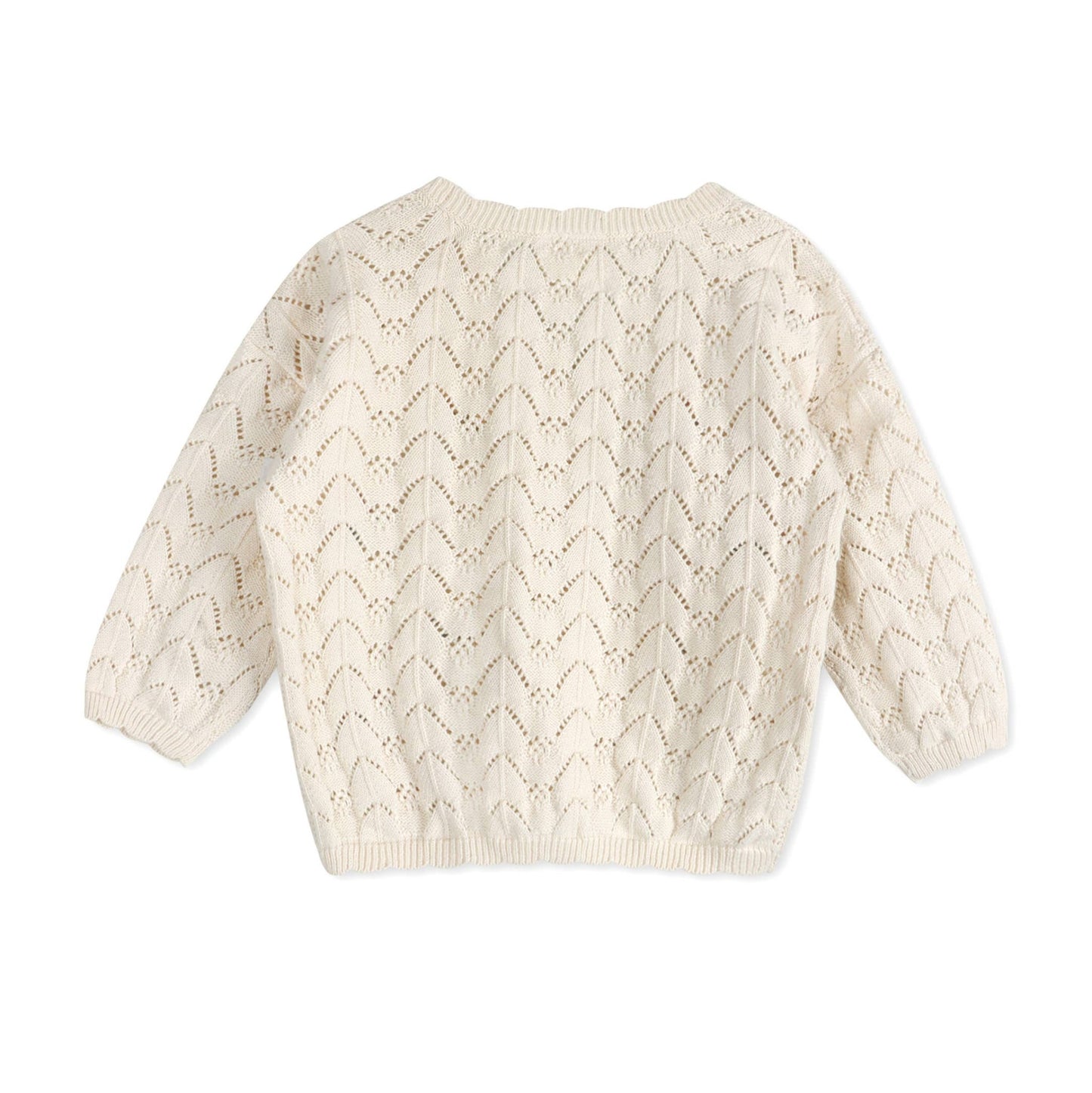 Hazel Floral Textured Baby Knit Cardigan - Bossy Beans