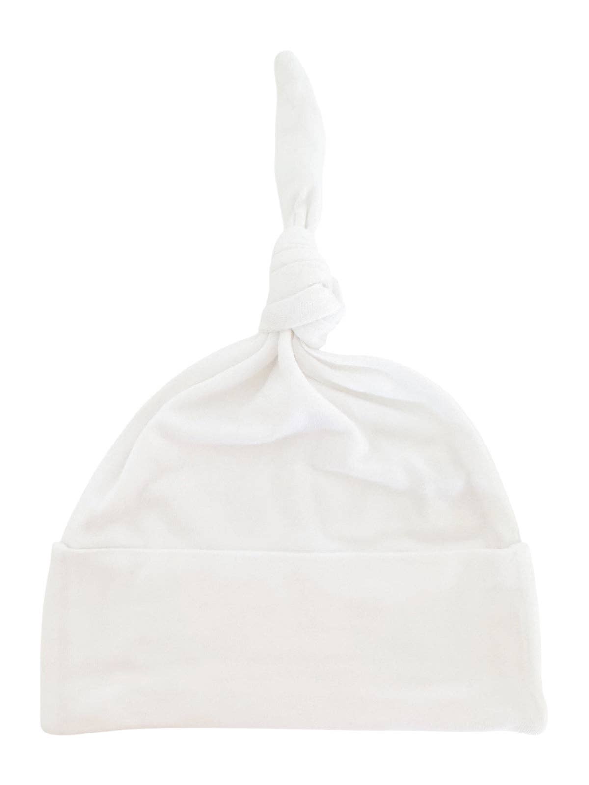 Knot Beanie: White - Bossy Beans