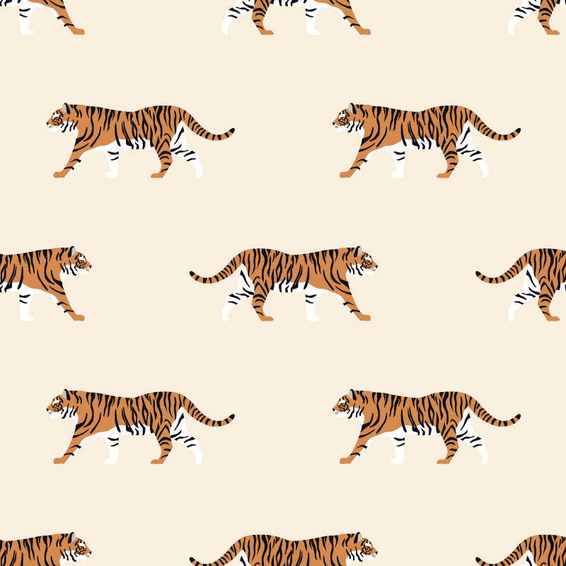 Navy Tiger Double Zipper Bamboo Sleeper - Bossy Beans