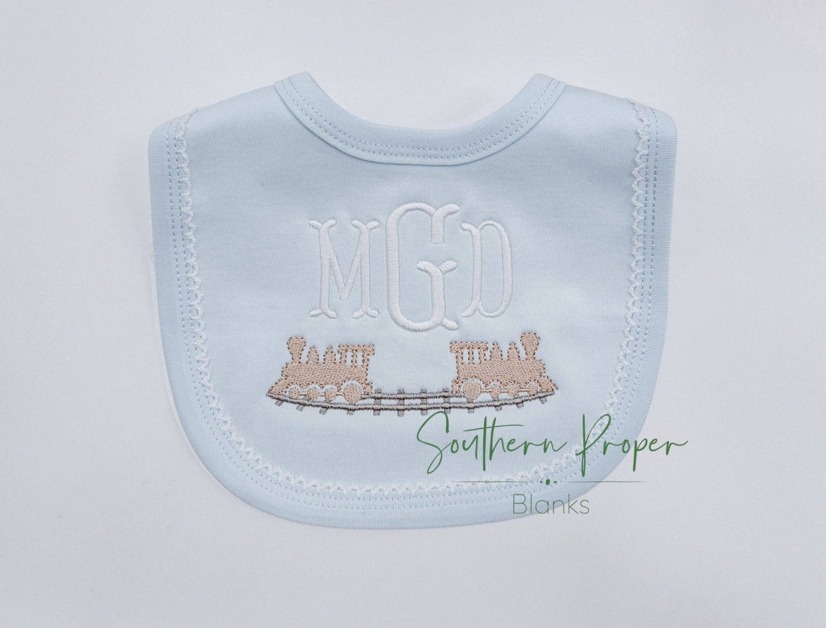 Organic Cotton Bib - Picot Trim (assorted trim) - Bossy Beans