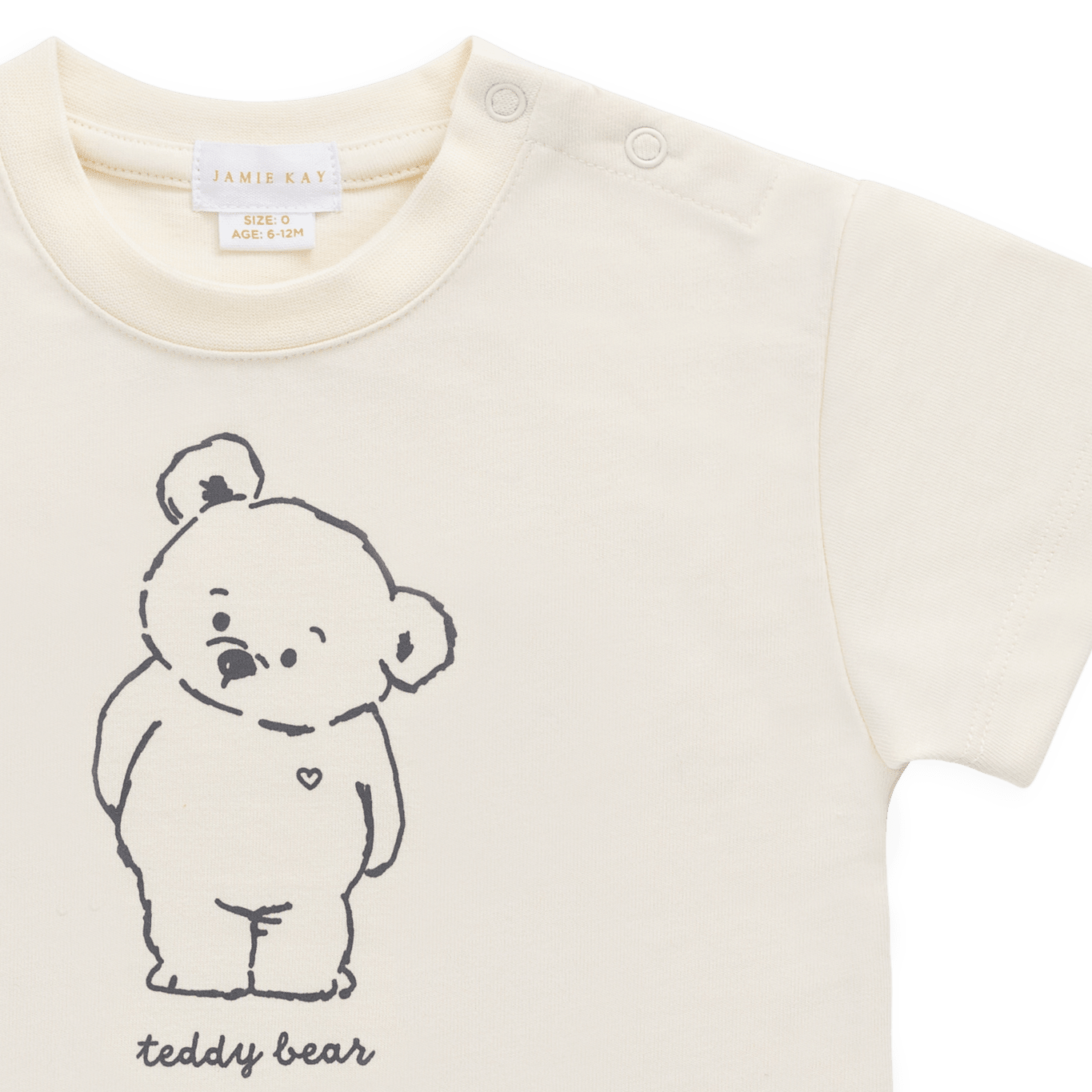 Organic Cotton Bjorn Tee - Snuggle Buddy Cloud - Bossy Beans
