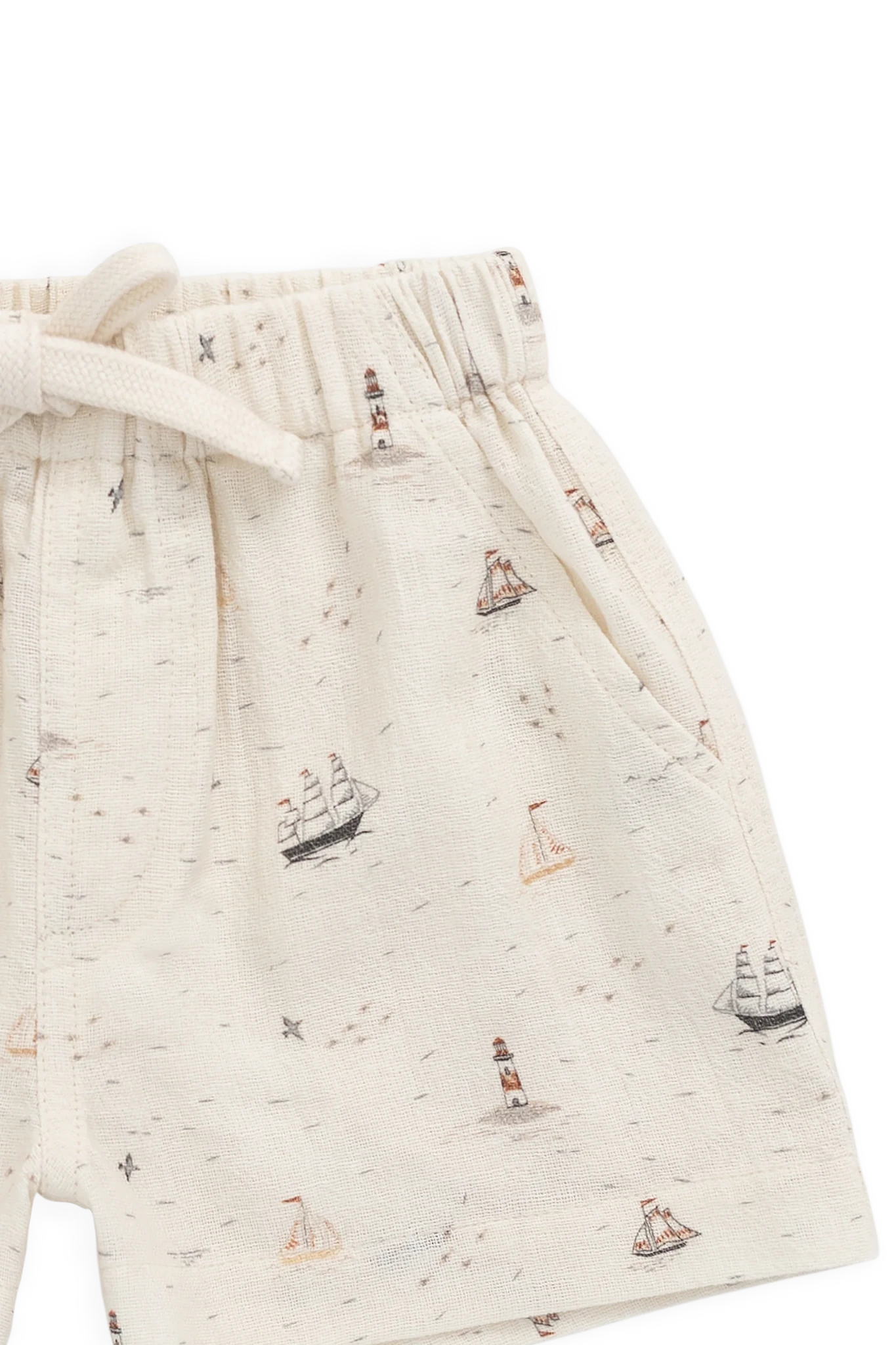 Organic Cotton Louis Short - Sailing Day - Bossy Beans