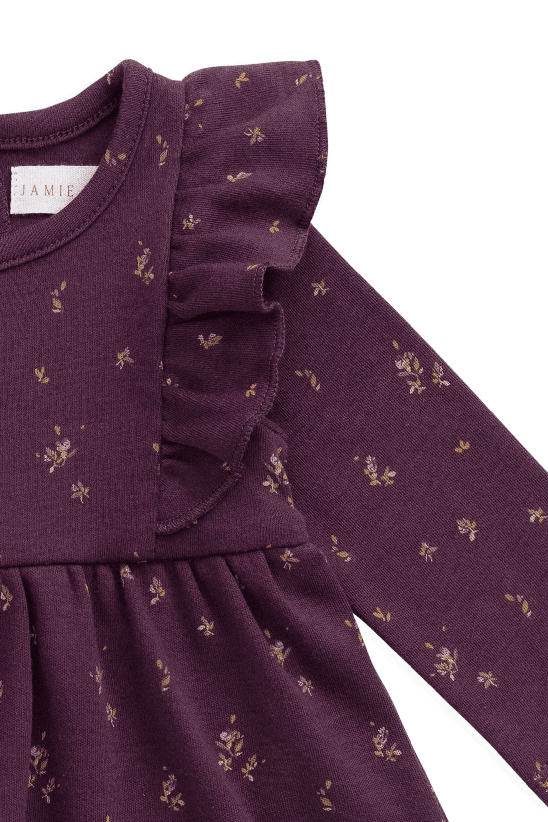 Organic Cotton Vivienne Playsuit - Dina Fig - Bossy Beans