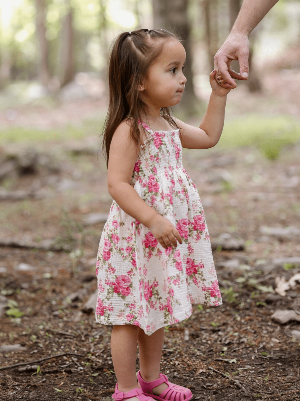 Organic Muslin Smocked Tube Dress: Country Daydream - Bossy Beans