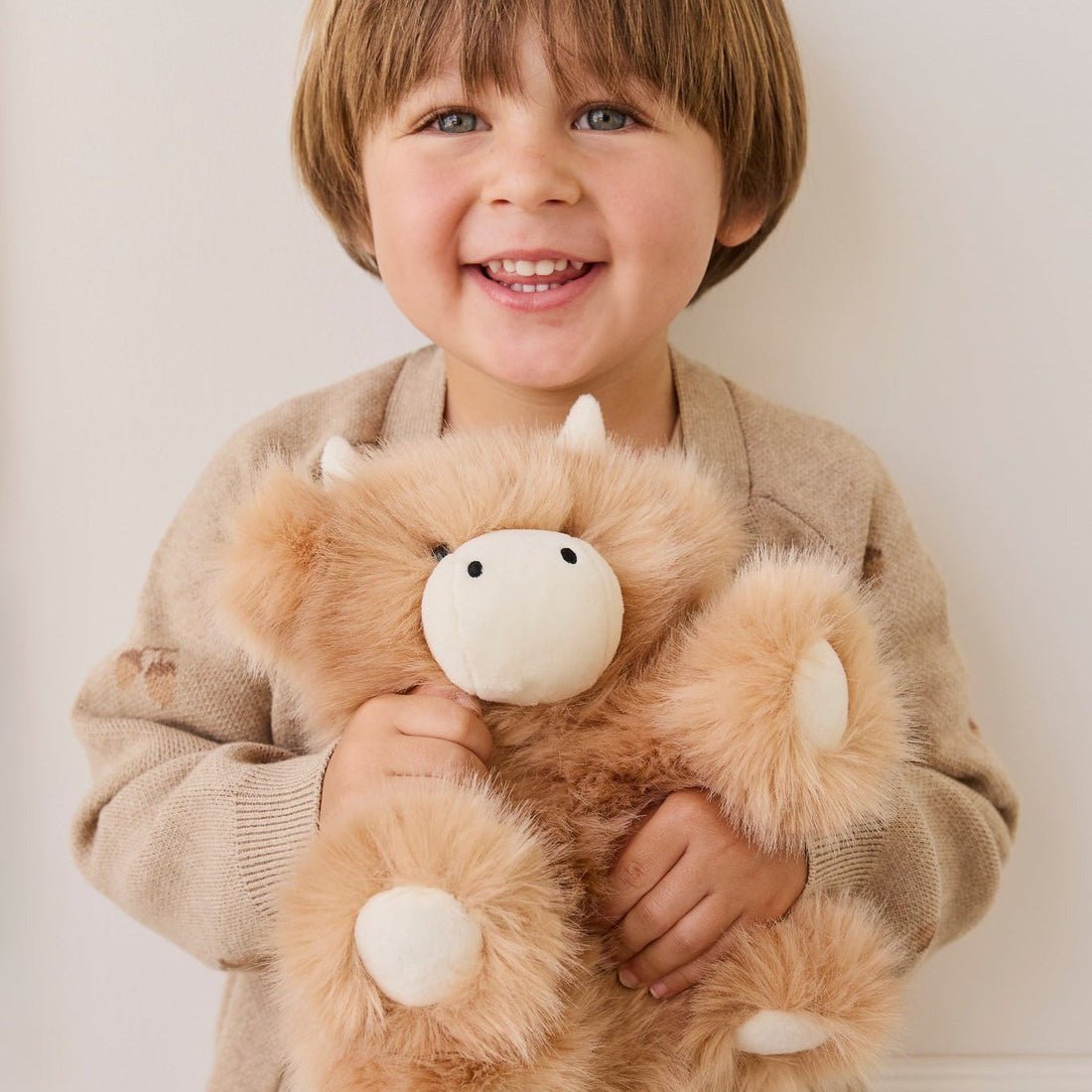 Snuggle Bunnies - Hilda The Highland Cow - Caramel - Bossy Beans