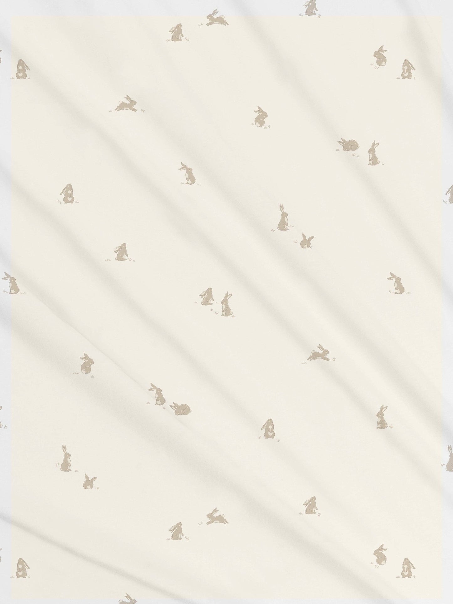 Swaddle Blanket: Bunny / Oat + Clay - Bossy Beans