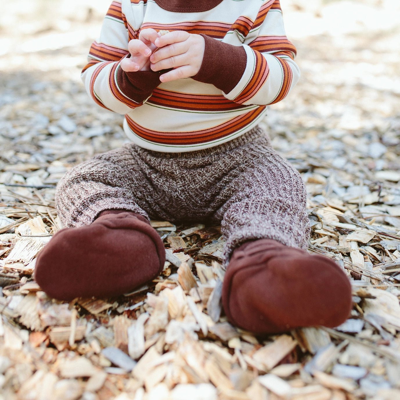 Terry Baby Boots - Redwood - Bossy Beans