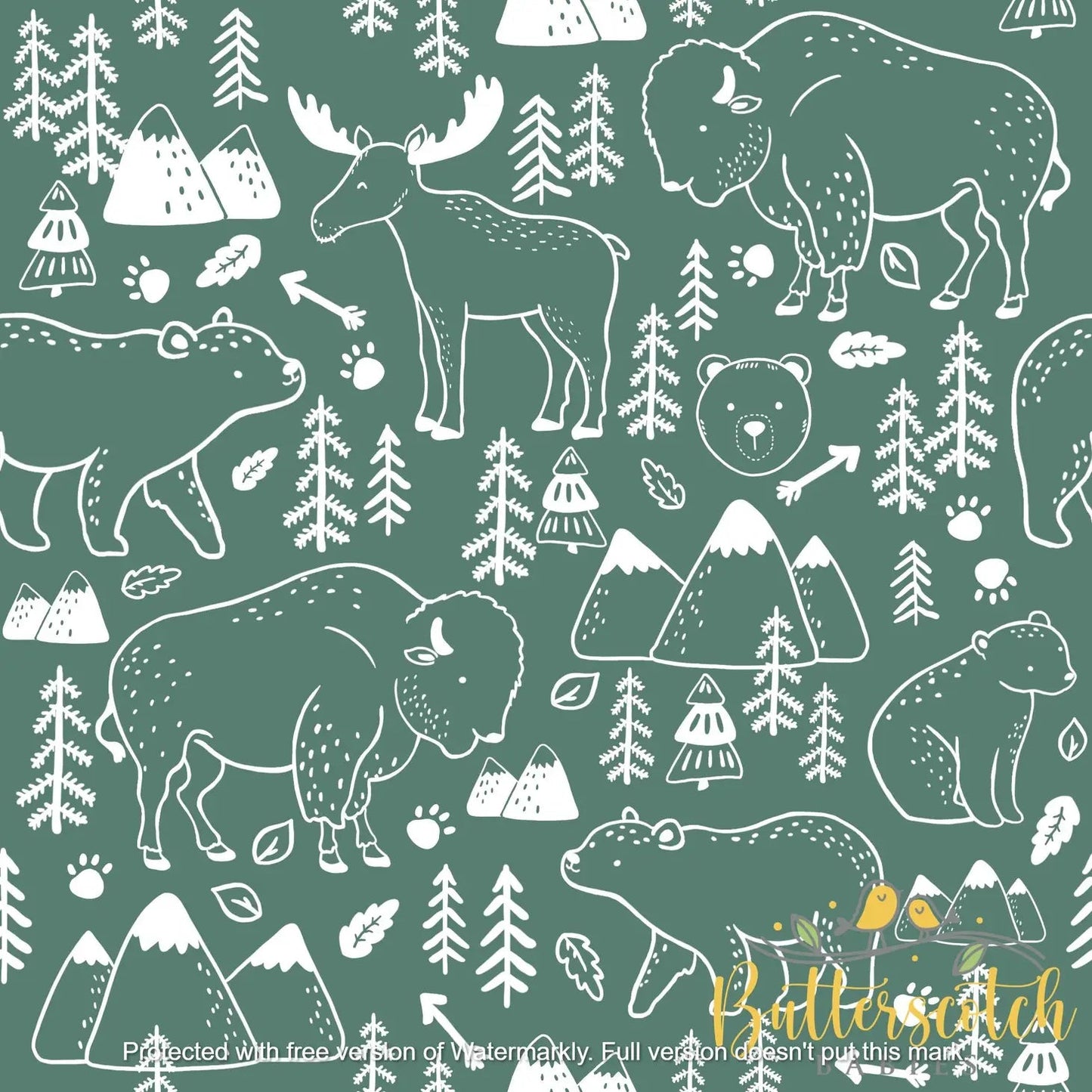 Zipper One Piece - Yellowstone - Bamboo - Bossy Beans