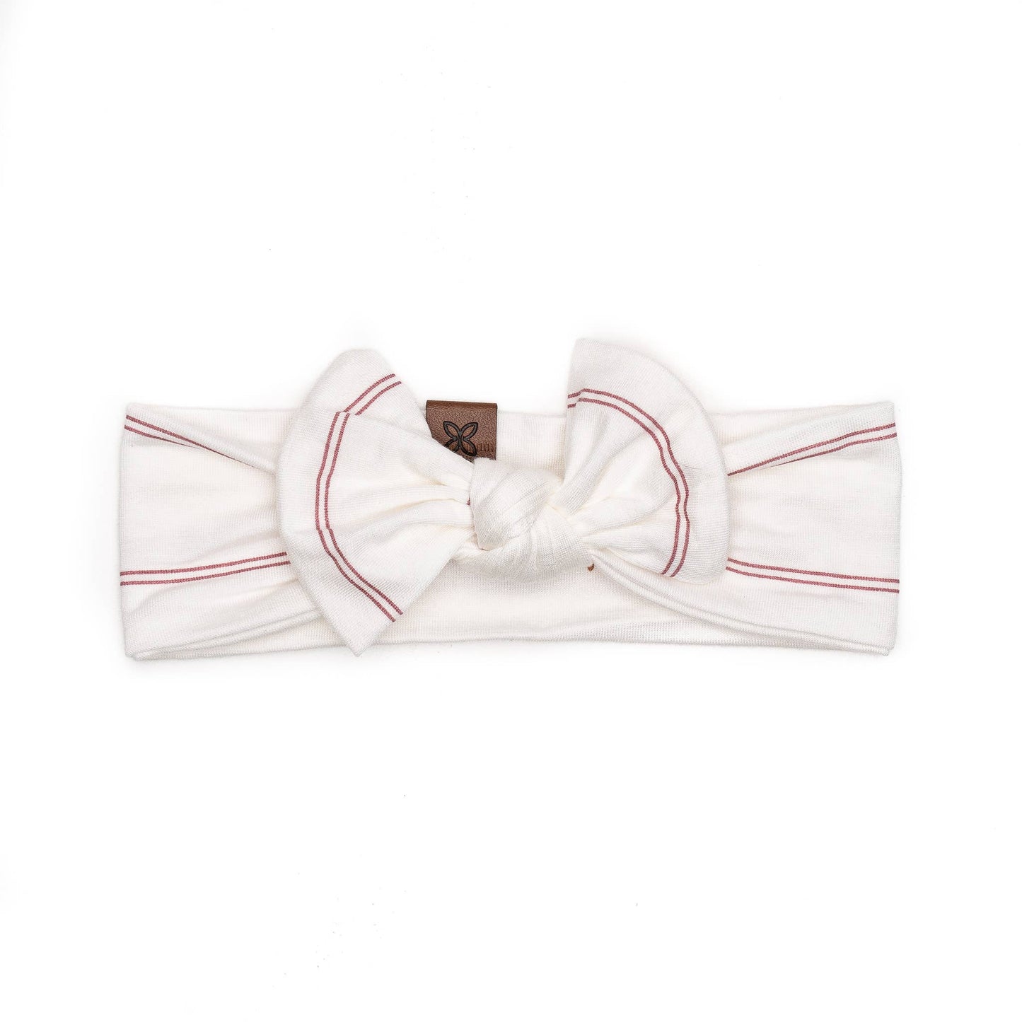 Knotted Bow - Rose Stripe