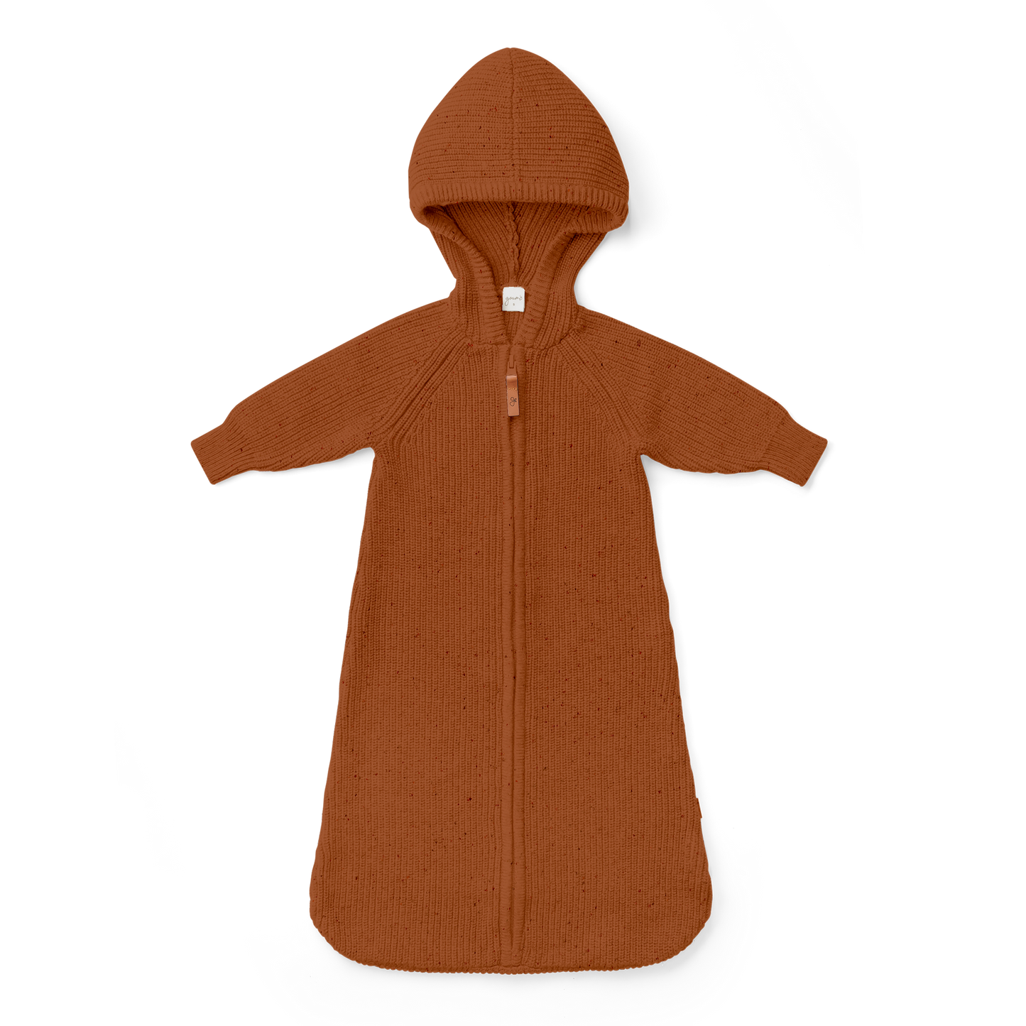 Cotton Knit Baby Wearable Blanket- Clay