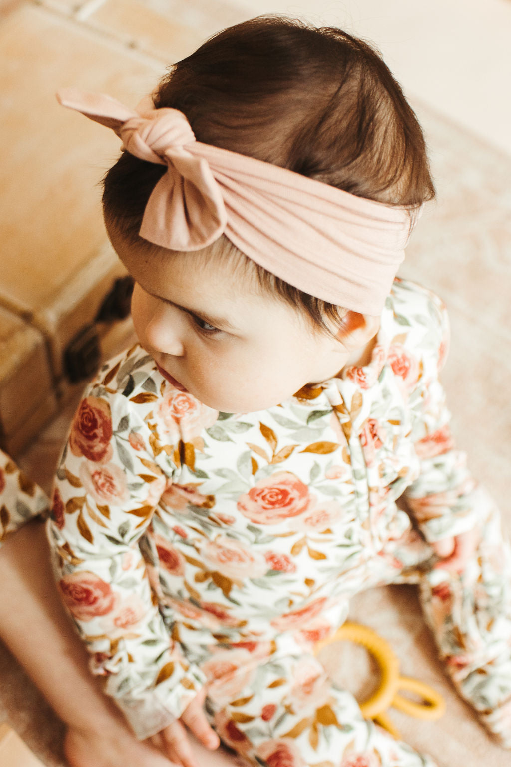 Dusty Pink Bow Headband