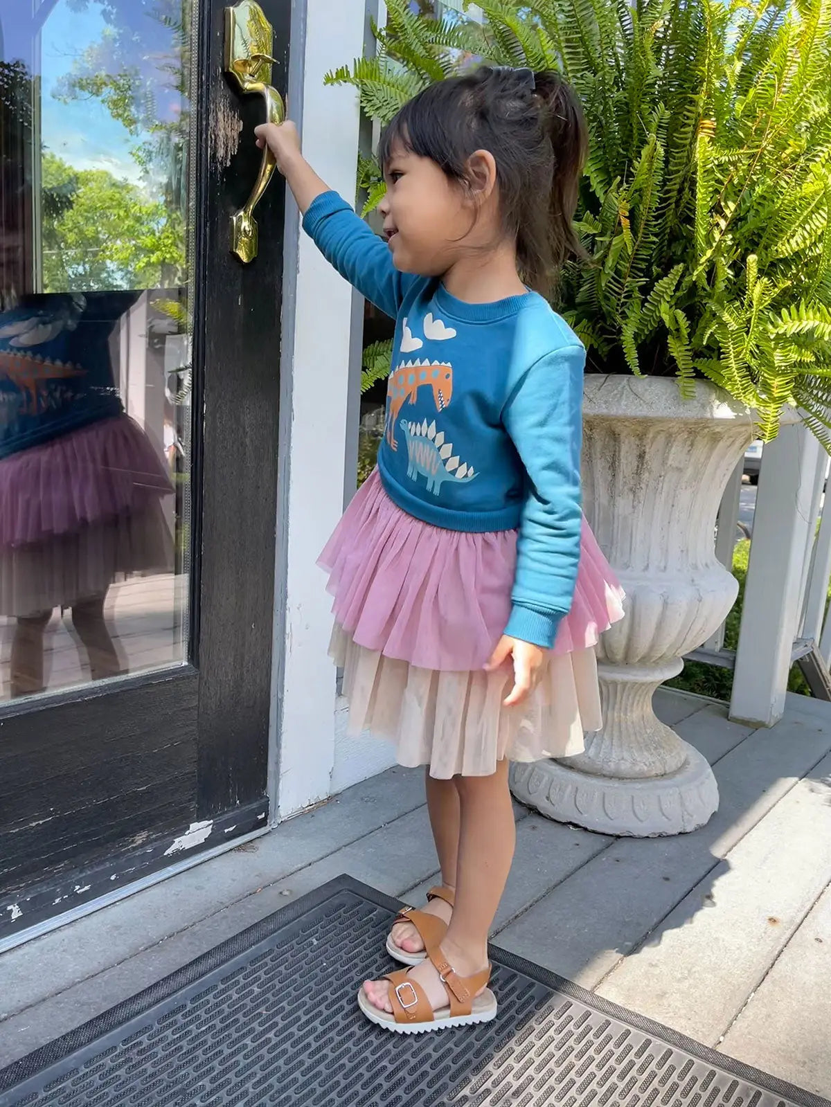 Sweatshirt Dress + Tulle - Paleontology