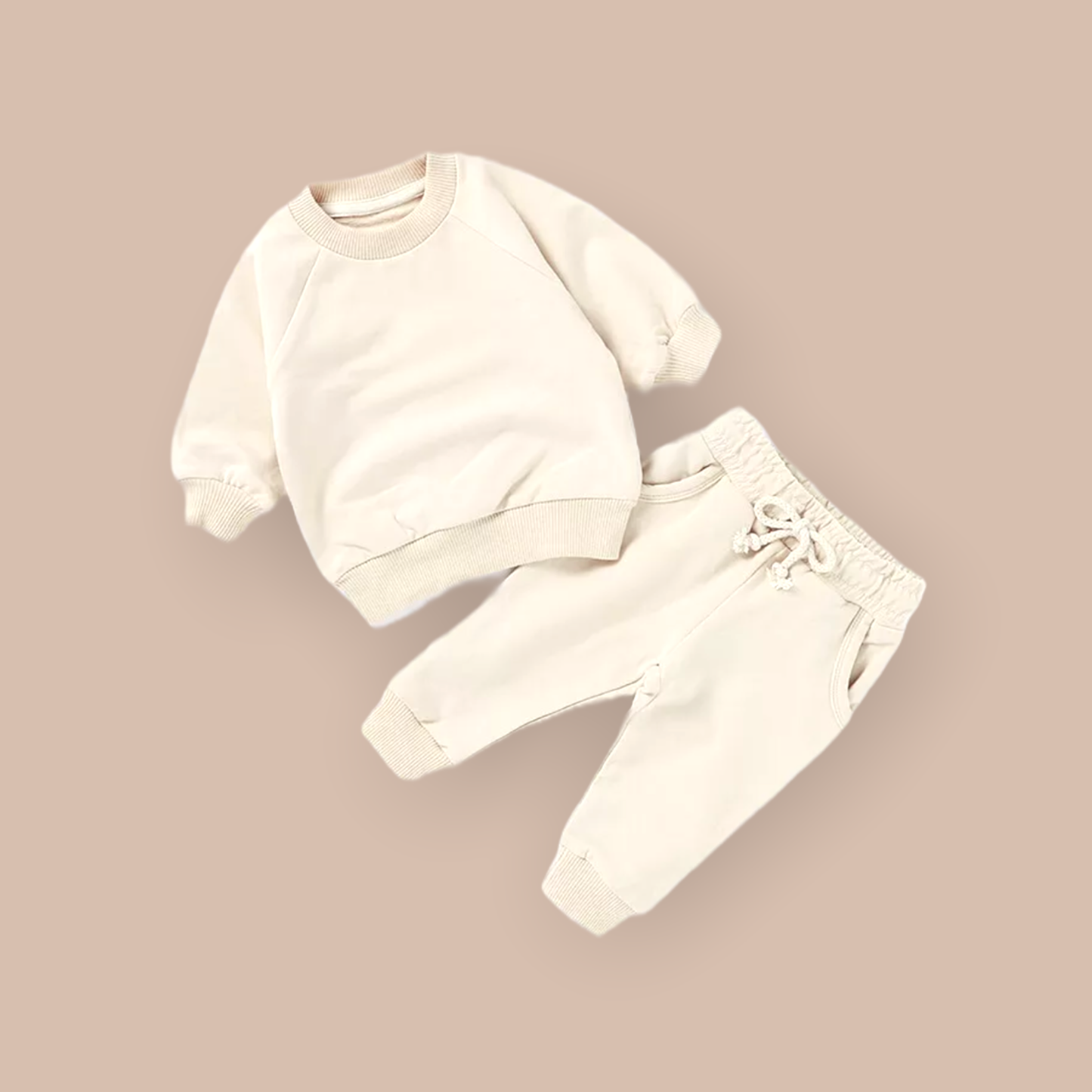 Two-Piece Organic Sweatsuit - Neutral