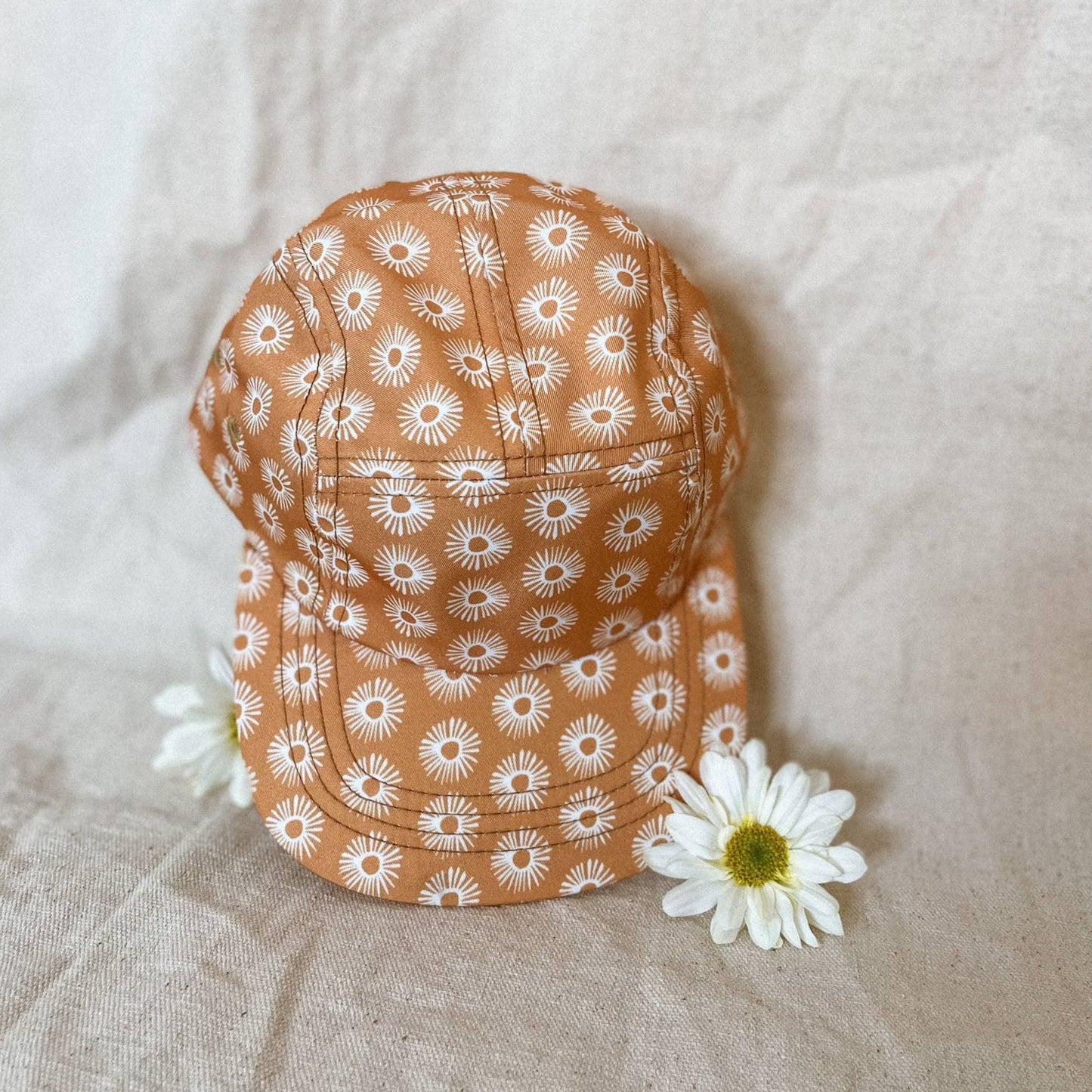Flexible Brim Five Panel Hats - The Sunflower (Matching)