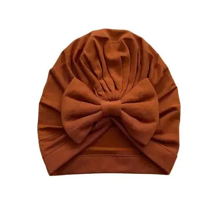 Knot Hat/Turbie/Bow - Cinnamon