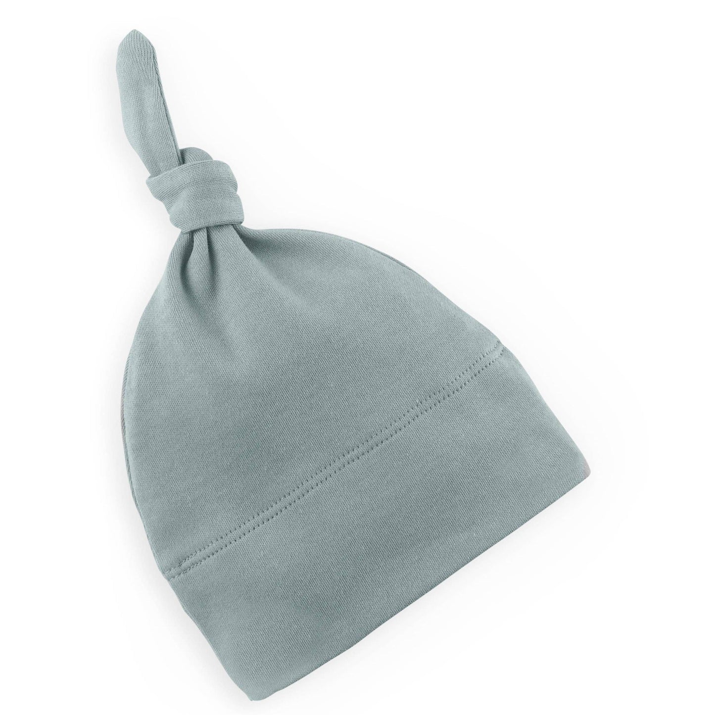 organic ocean knotted baby hat
