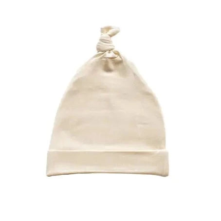 cream knot hat