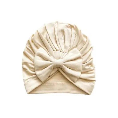 Knot Hat/Turbie - Cream - Bossy Beans