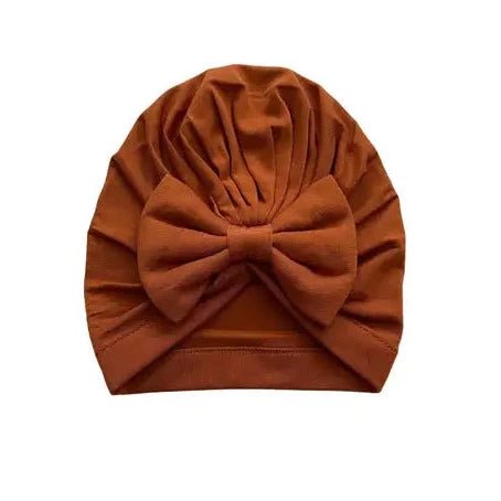 Knot Hat/Turbie/Bow - Cinnamon - Bossy Beans