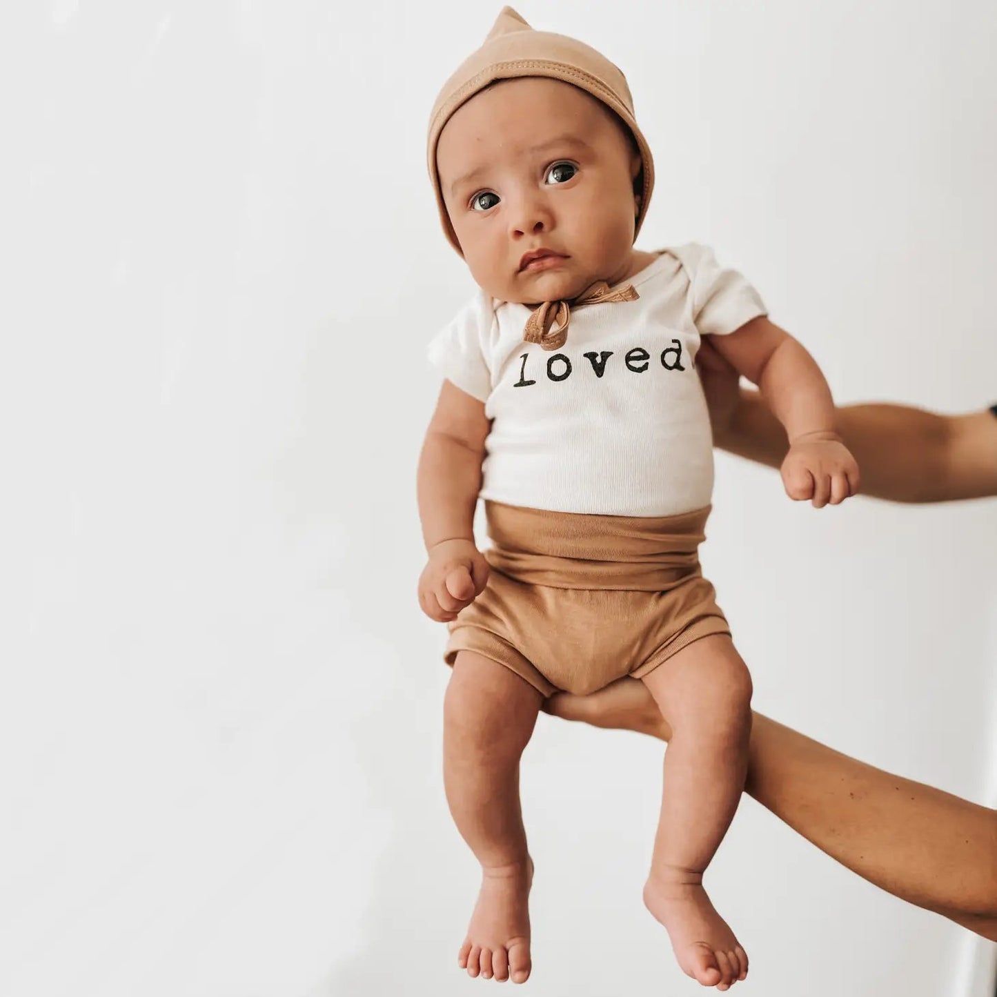 Loved Organic Baby Bodysuit | Short Sleeve - Bossy Beans