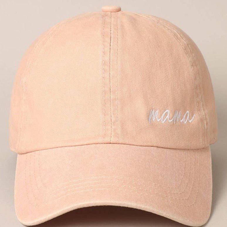 Mama Embroidery Baseball Cap (ADULT) - Bossy Beans