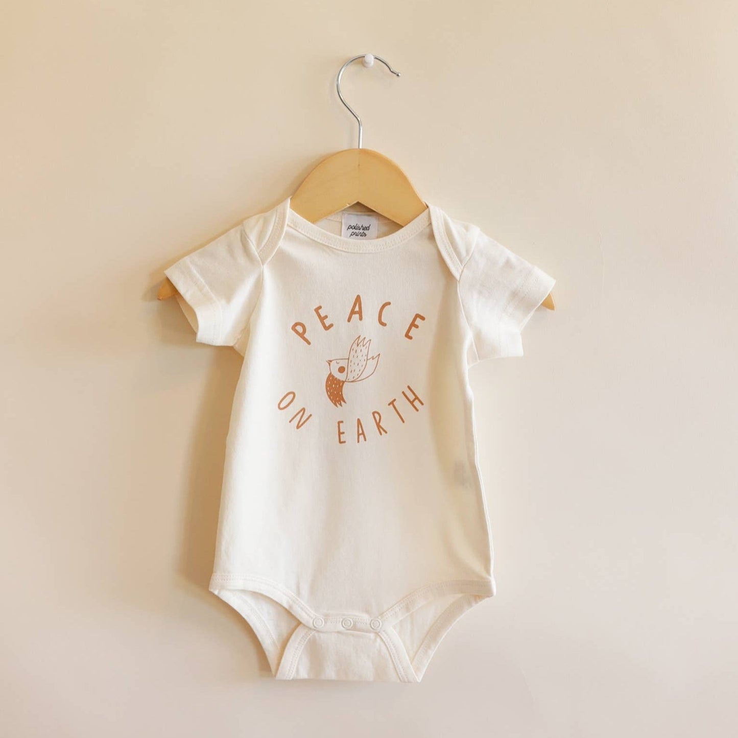 Peace on Earth Baby Bodysuit - Bossy Beans