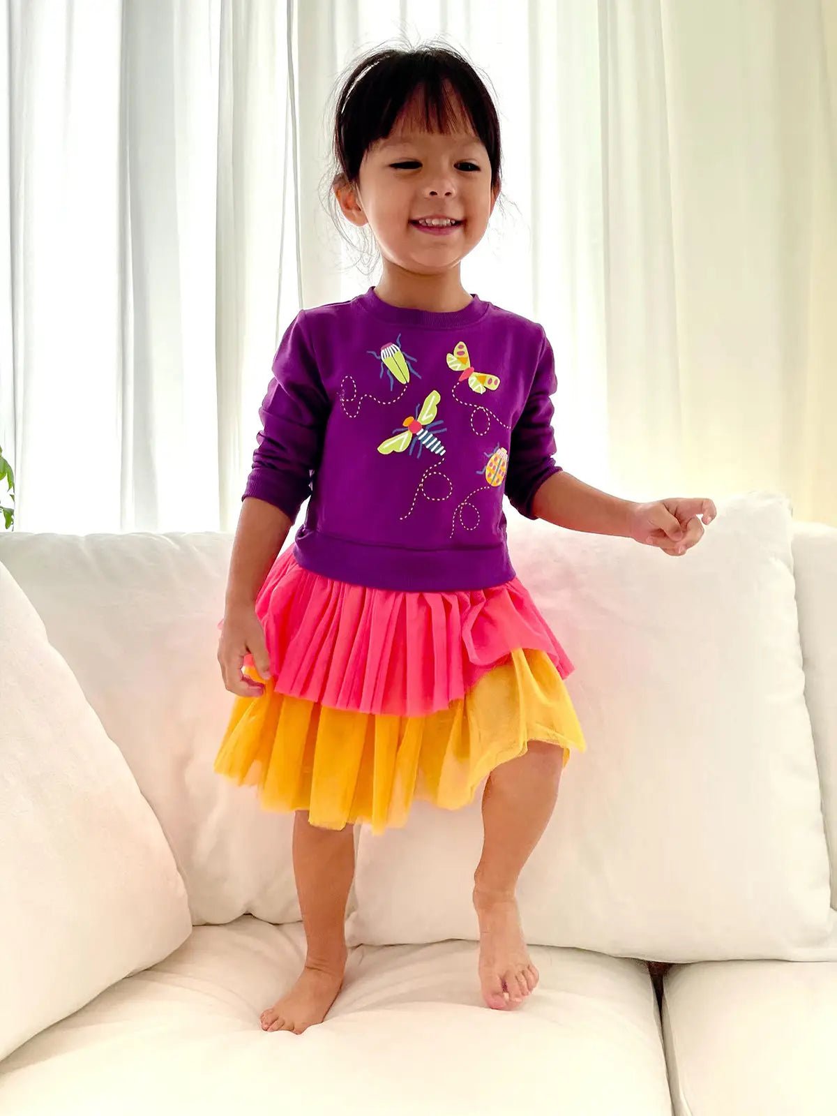 Sweatshirt Dress + Tulle - Entomology - Bossy Beans