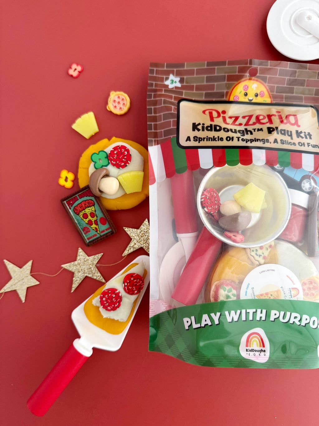 Earth Grown KidDoughs (KidDoughs by EGKD) - Pizzeria KidDough Play Kit