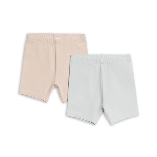 2 - Pack Billie Biker Shorts - Shell + Powder - Bossy Beans