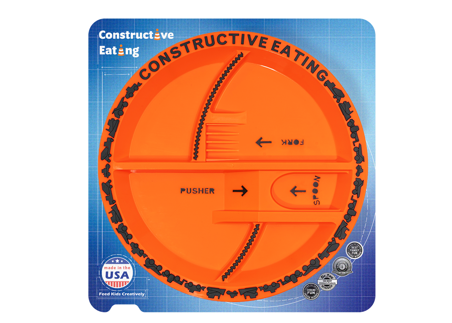 Constructive Eating - Construction Plate