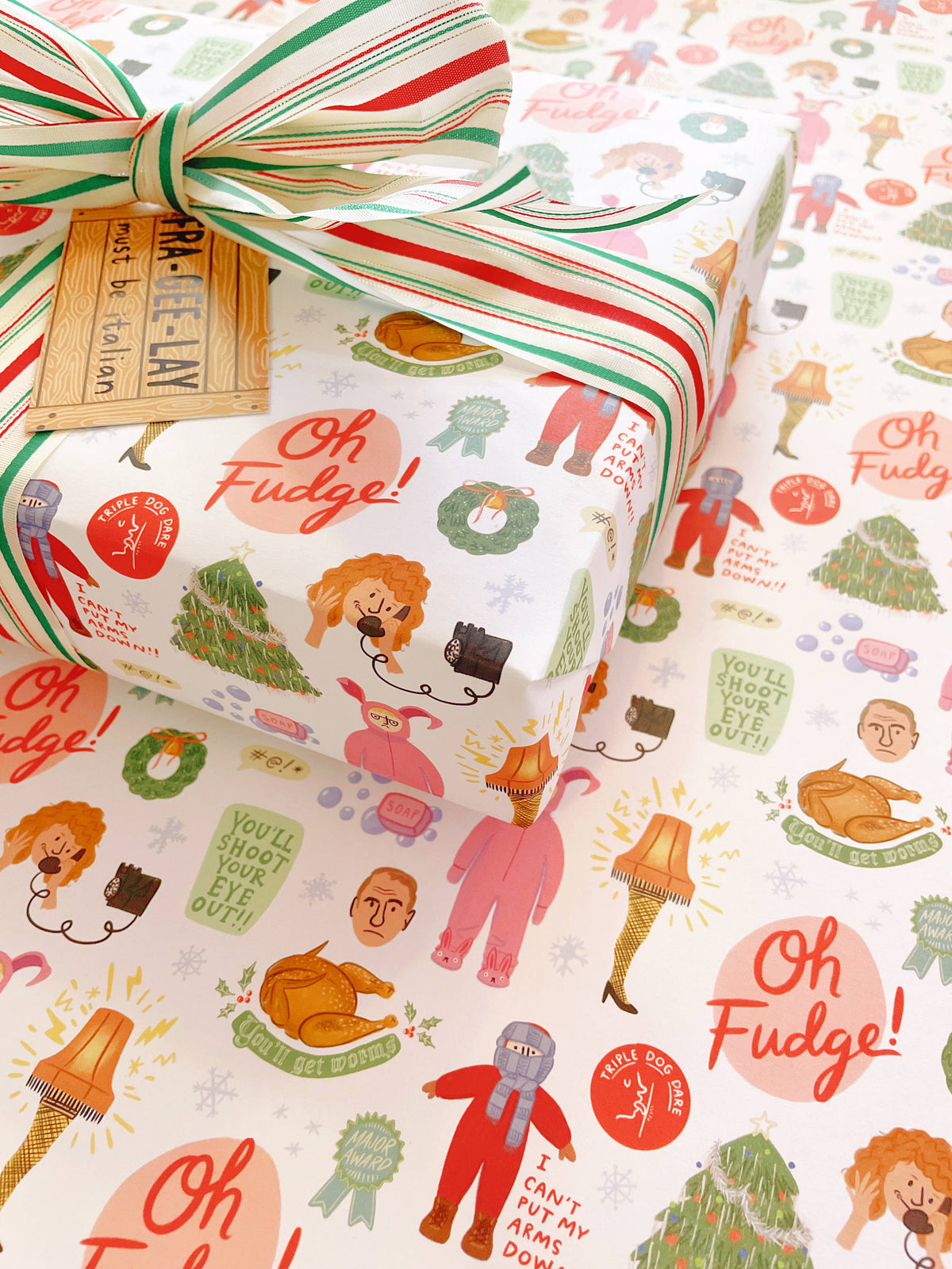 A Christmas Story Movie Wrapping Paper - 3 Sheet Roll