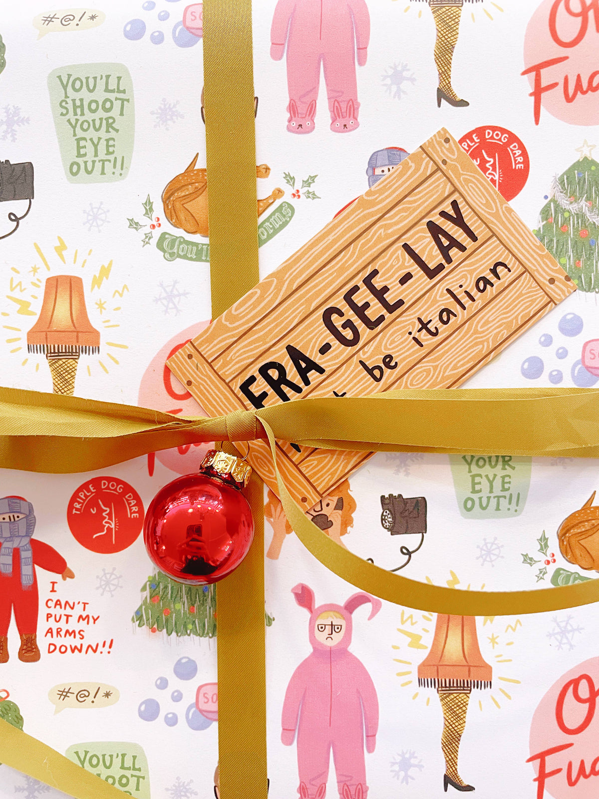 A Christmas Story Movie Wrapping Paper - 3 Sheet Roll