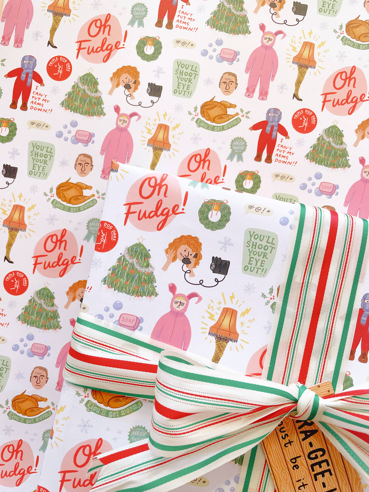 A Christmas Story Movie Wrapping Paper - 3 Sheet Roll