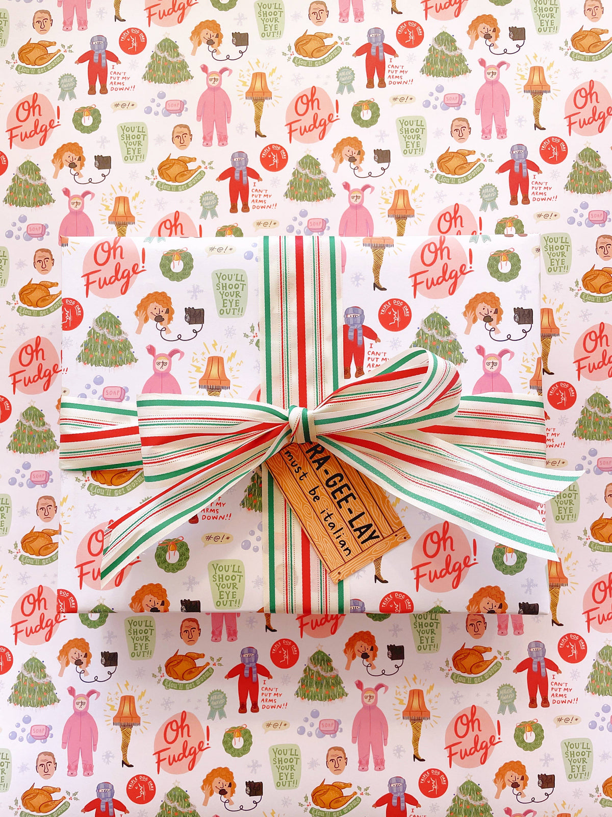 A Christmas Story Movie Wrapping Paper - 3 Sheet Roll