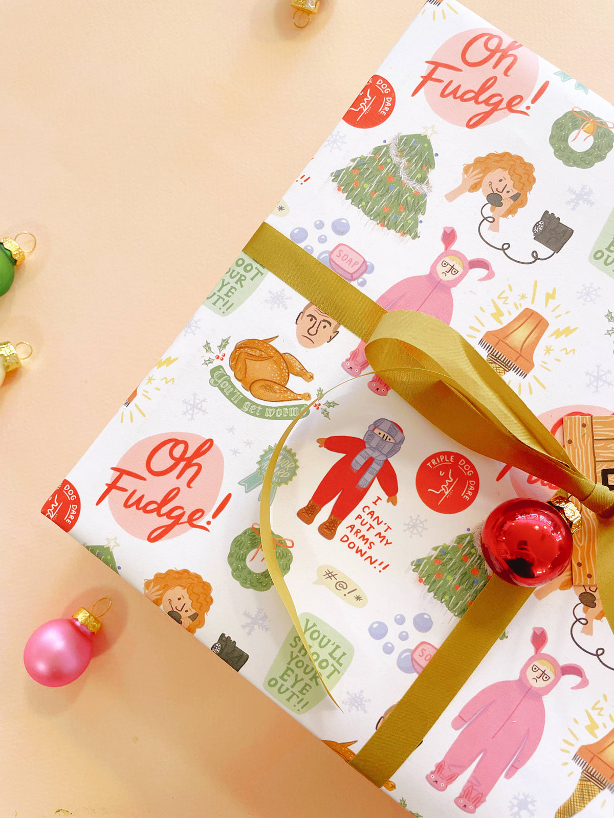 A Christmas Story Movie Wrapping Paper - 3 Sheet Roll