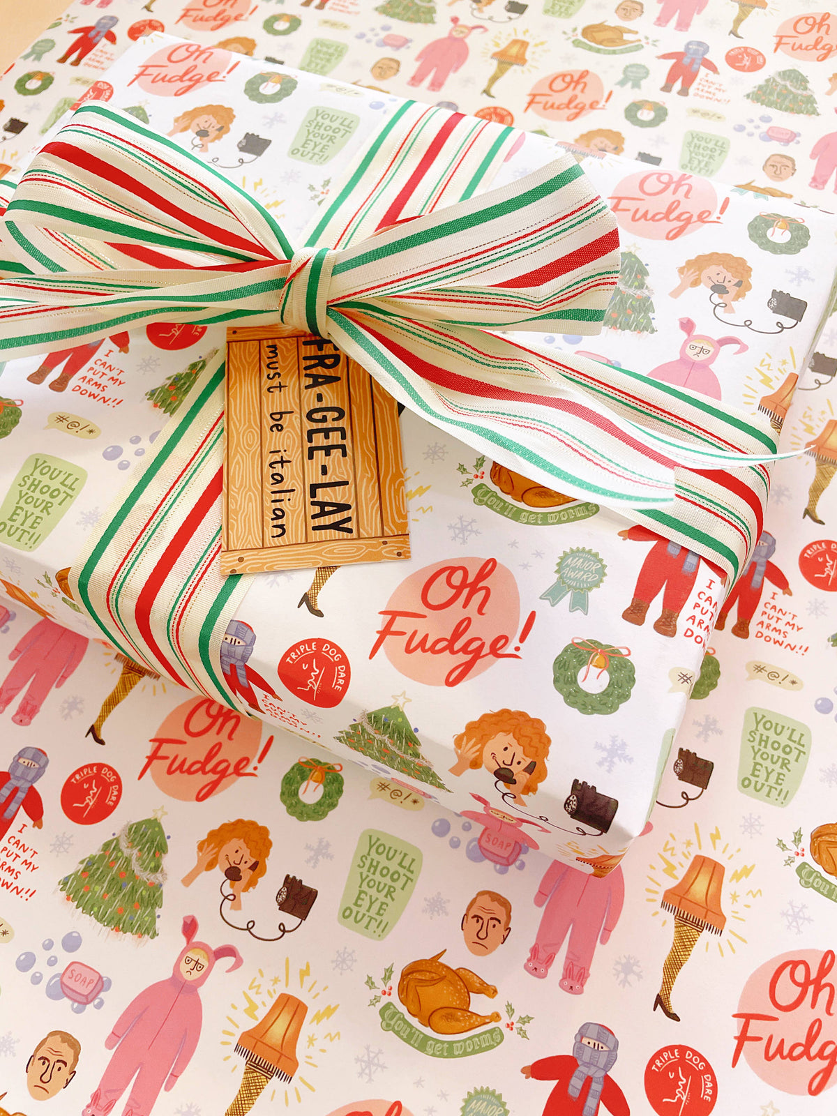 A Christmas Story Movie Wrapping Paper - 3 Sheet Roll