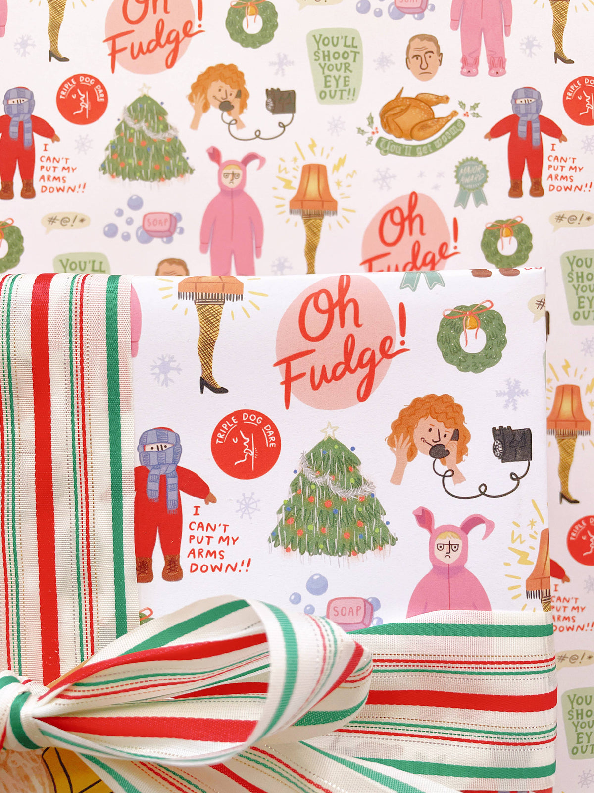 A Christmas Story Movie Wrapping Paper - 3 Sheet Roll